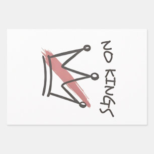 Democracy Has no King Librety Status USA  Wrapping Paper Sheet