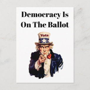 Democracy is on the Ballot 2026 Postcard