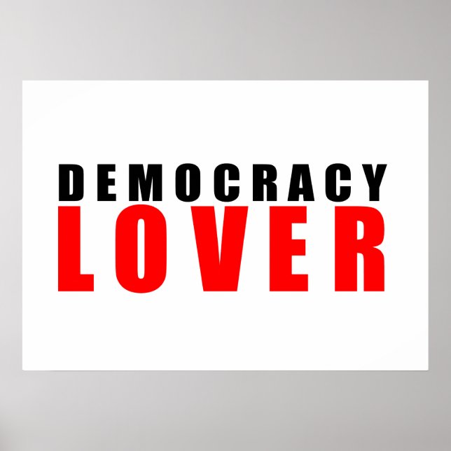 Democracy lover poster (Front)