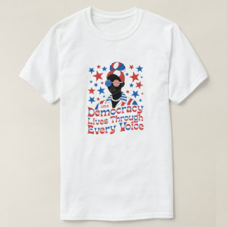 Democracy Matters Typography T-Shirt Design
