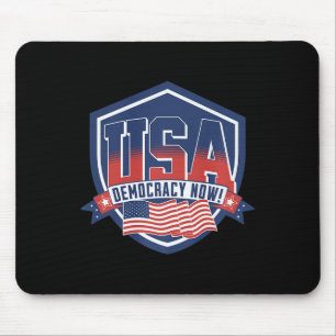 Democracy Now Vote Kamala Harris 2024 Democrat Usa Mouse Pad