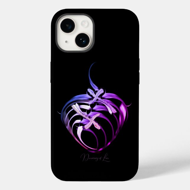 "Democracy of Love", Apple iPhone 14 Case (Back)