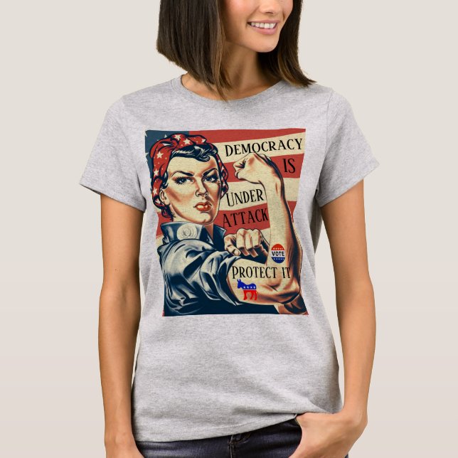 Democracy/ Protect It T-Shirt (Front)