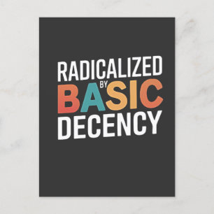 Democracy Social Radicalised By Basic Decency Invitation Postcard