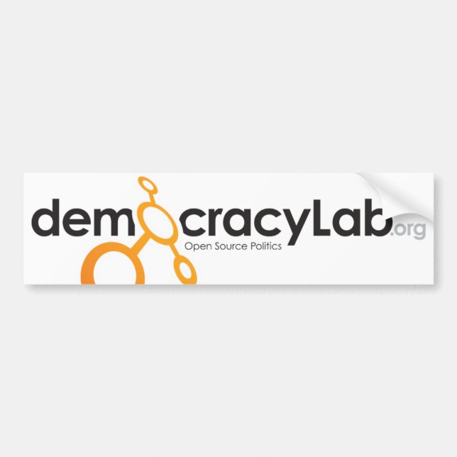 DemocracyLab bumper sticker (Front)