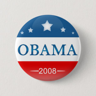 Democrat Barack Obama 2008 6 Cm Round Badge