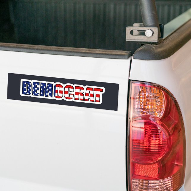 "Democrat" Bumper Sticker (Democrat Add to your car or truck bumper sticker!)