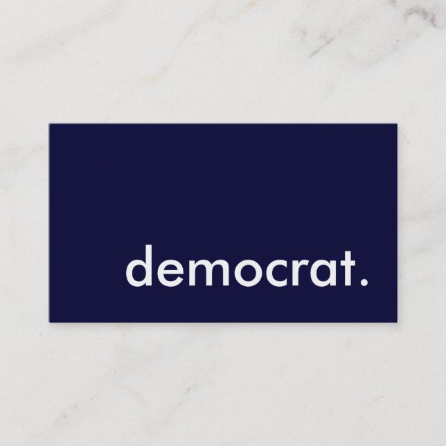 democrat. business card (Front)