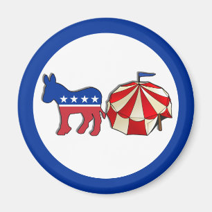 Democrat Circus Donkey Magnet