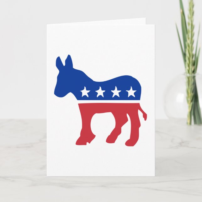 Democrat Donkey Card (Front)