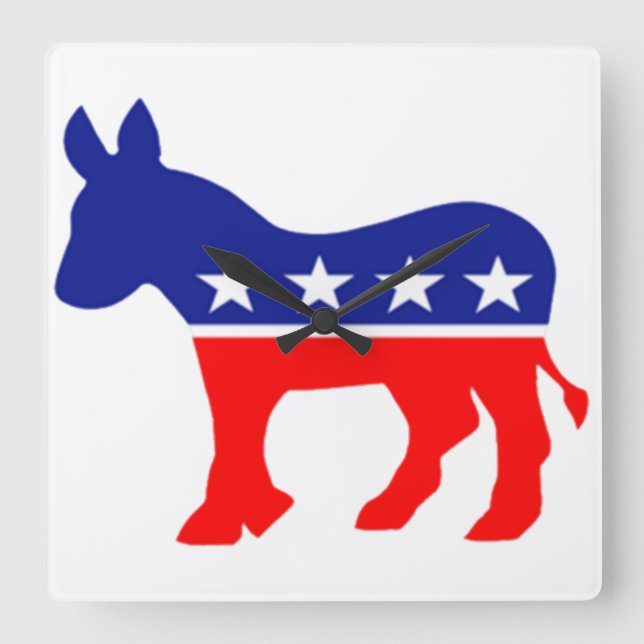 democrat donkey clock (Front)