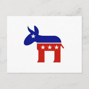 Democrat Donkey Gifts Postcard