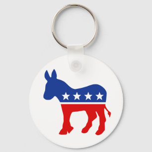Democrat Donkey Keychain