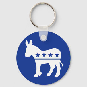 Democrat Donkey Keychain