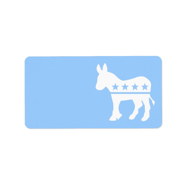 Democrat Donkey Label (Front)