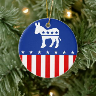 Democrat Donkey Ornament