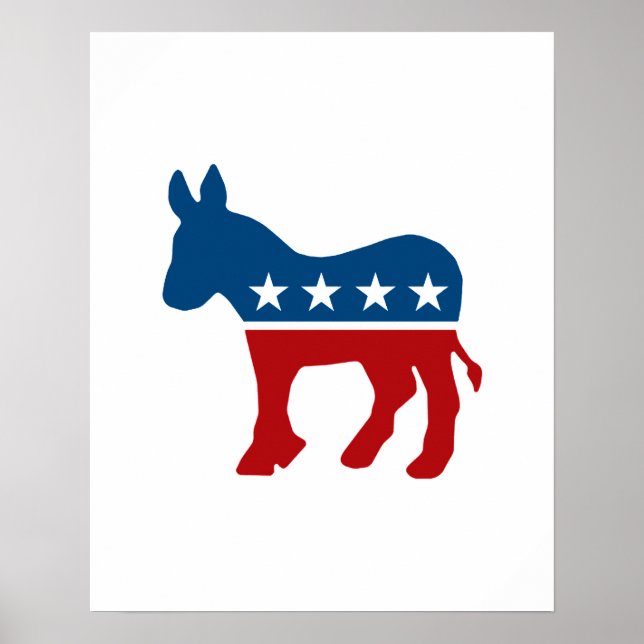 Democrat Donkey Poster (Front)