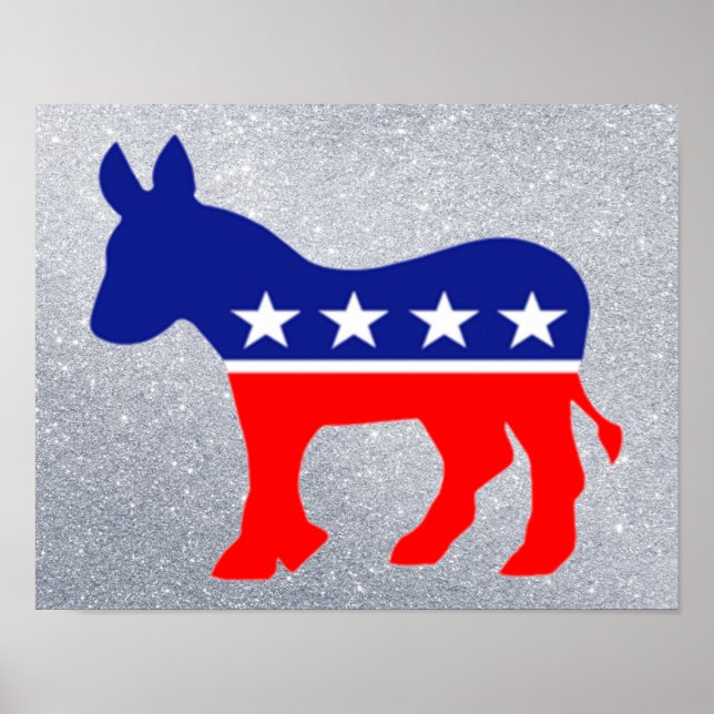 democrat donkey poster (Front)