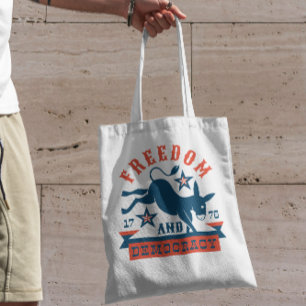 Democrat Donkey Quote Tote Bag
