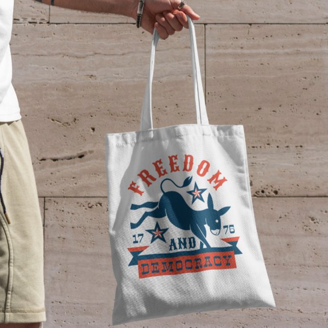 Democrat Donkey Quote Tote Bag (Creator Uploaded)