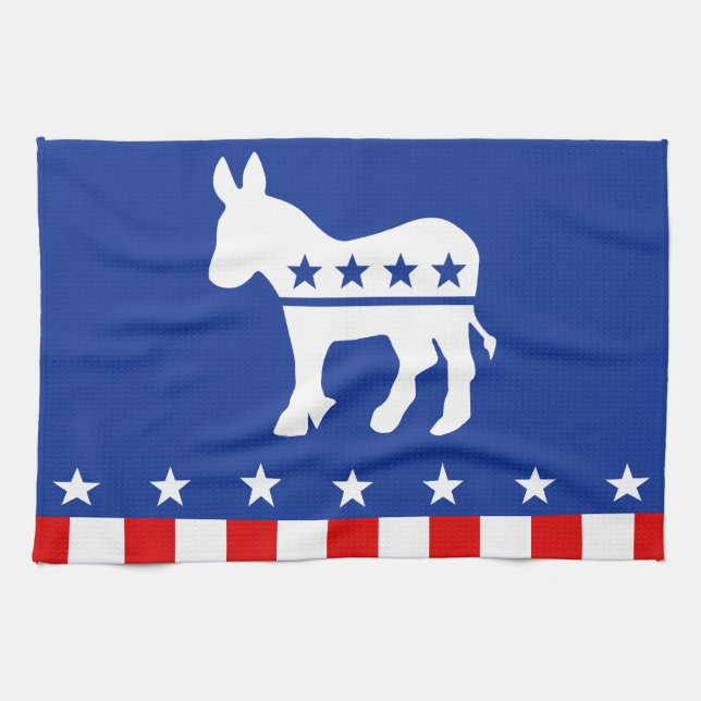 Democrat Donkey Tea Towel (Horizontal)