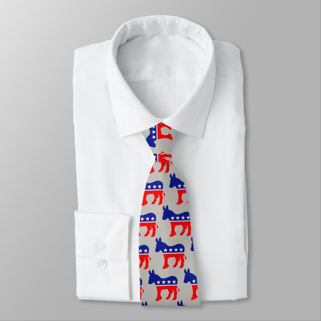 democrat donkey tie (Tied)
