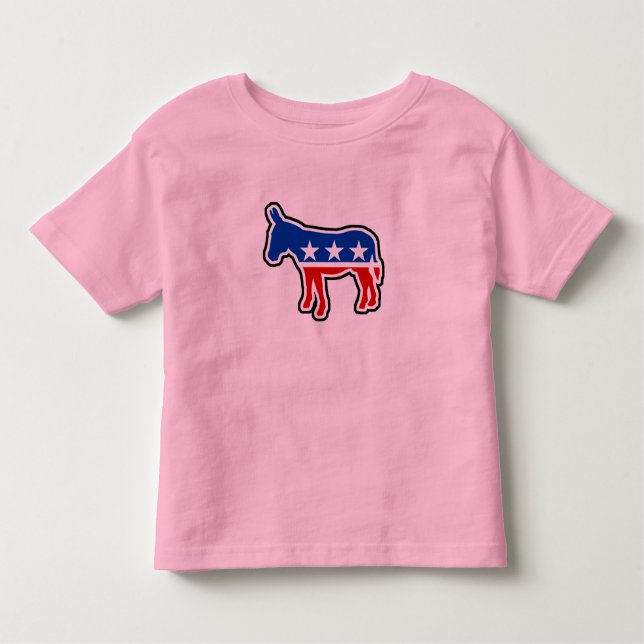 Democrat Donkey Toddler T-Shirt (Front)