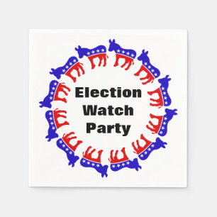 Democrat Election Watch Party Napkin