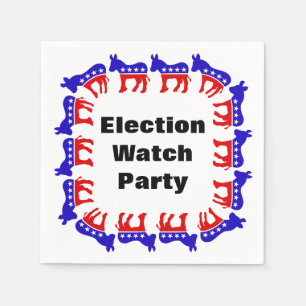 Democrat Election Watch Party Napkin