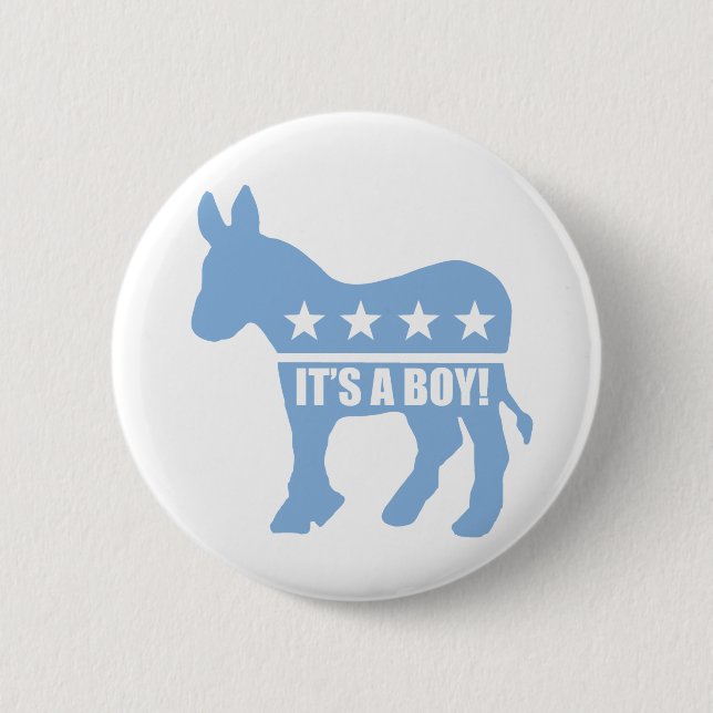 democrat it's a boy pins (Front)