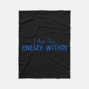 Democrat Kamala Enemy Within Anti-trump Left Wing Fleece Blanket