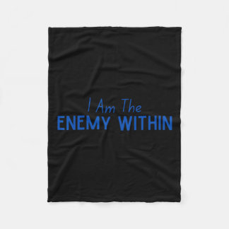 Democrat Kamala Enemy Within Anti-trump Left Wing  Fleece Blanket