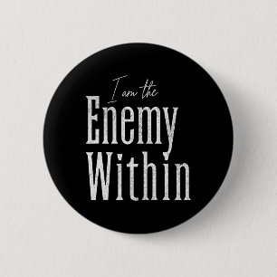 Democrat Kamala Harris Enemy Within Anti-trump Lef 6 Cm Round Badge