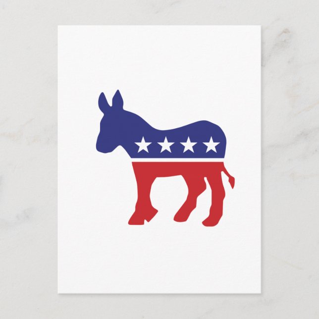 Democrat Original Donkey Postcard (Front)