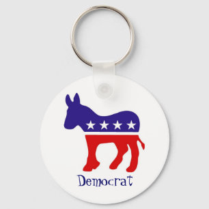 Democrat Party Donkey Key Ring