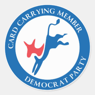 Democrat Party Lapel Sticker