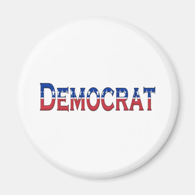 Democrat Stars and Stripes Logo Magnet (Front)