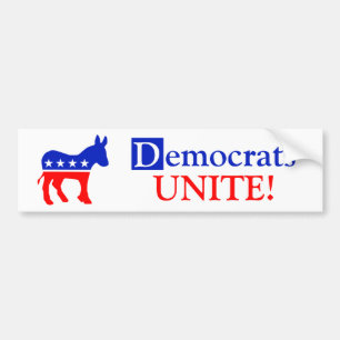 Democrates UNITE! Bumper Sticker