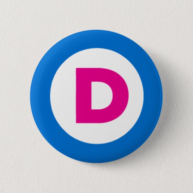 Democratic Button (Front)
