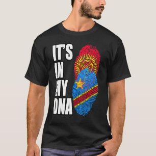 Democratic Congolese And Kyrgyzstani Mix Dna Herit T-Shirt