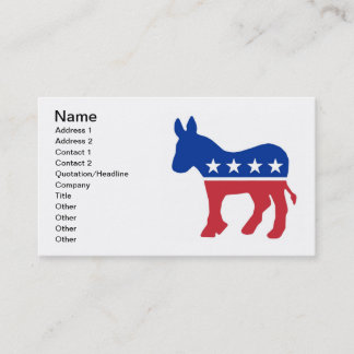 Democratic Donkey Business Cards