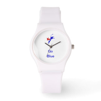 Democratic Donkey & Go Blue White Watch