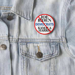 Democratic Party Biden Harris EDIT Names 6 Cm Round Badge