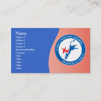 Democratic Party Business Card