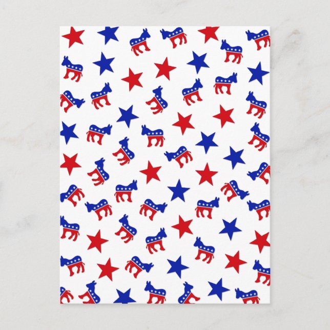 Democratic Party Collage Postcard (Front)