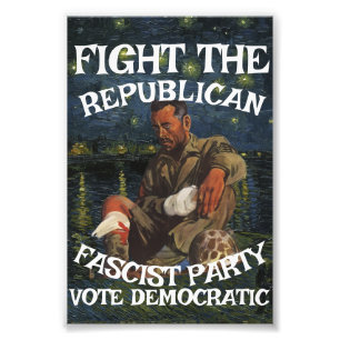 DEMOCRATIC PARTY FW FV HG FREEDOM EQUALITY LIBERTY PHOTO PRINT