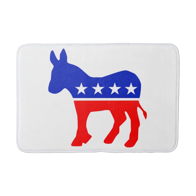 Democratic Party Political Emblem (Donkey) Bath Mat (Front)