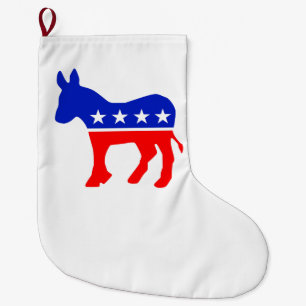 Democratic Party Political Emblem (Donkey) Large Christmas Stocking