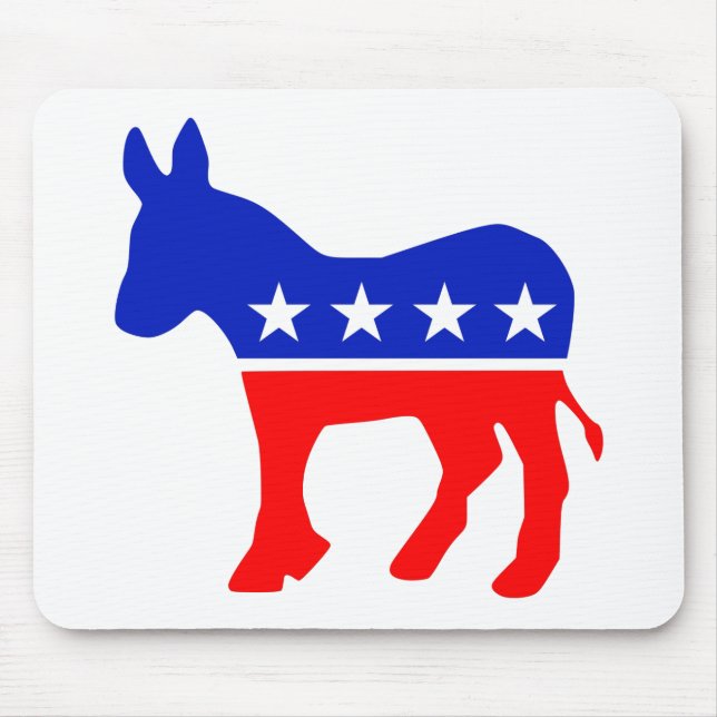 Democratic Party Political Emblem (Donkey) Mouse Pad (Front)