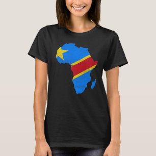 Democratic Republic Congo Flag Africa Continent Gi T-Shirt